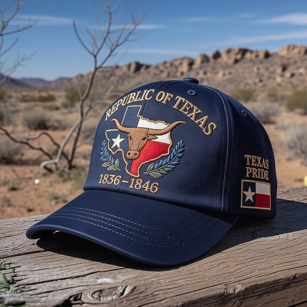 🔥Republic of Texas Embroidered Hat