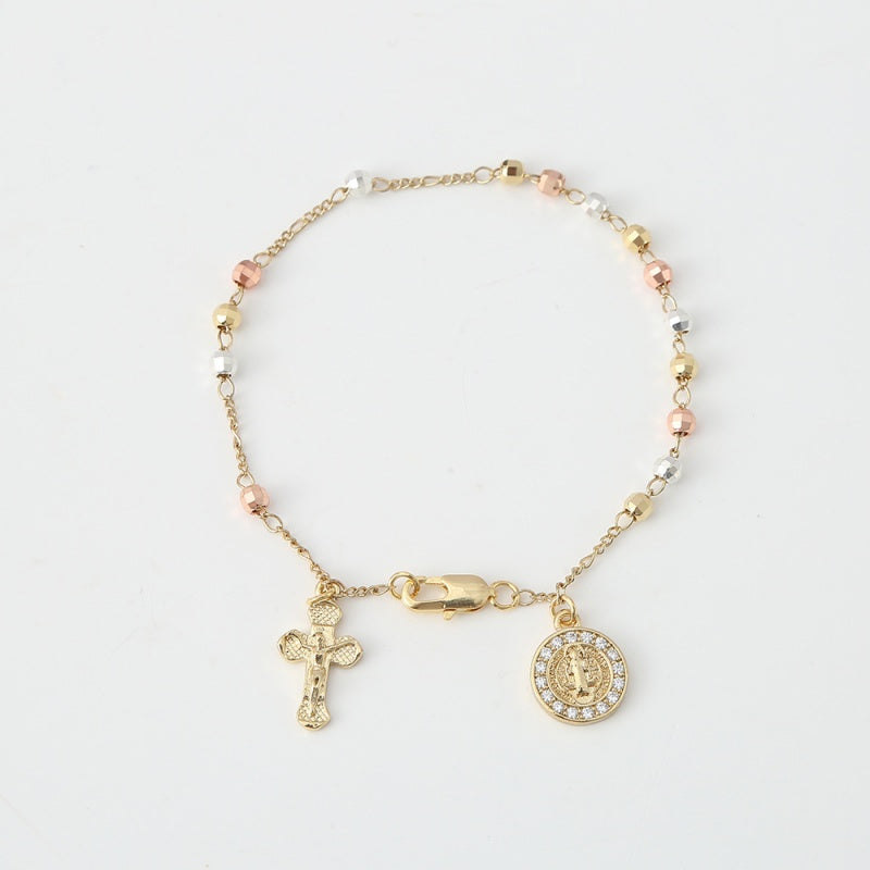 ⚡Hot Sales 42% OFF✝️Rosary Cross Beaded Bracelet✨✨