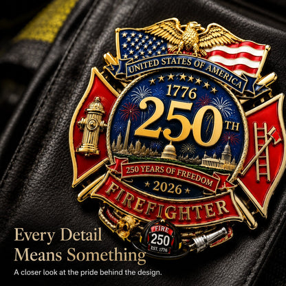 🔥Last Day 49% OFF - 250th Anniversary Firefighter Badge