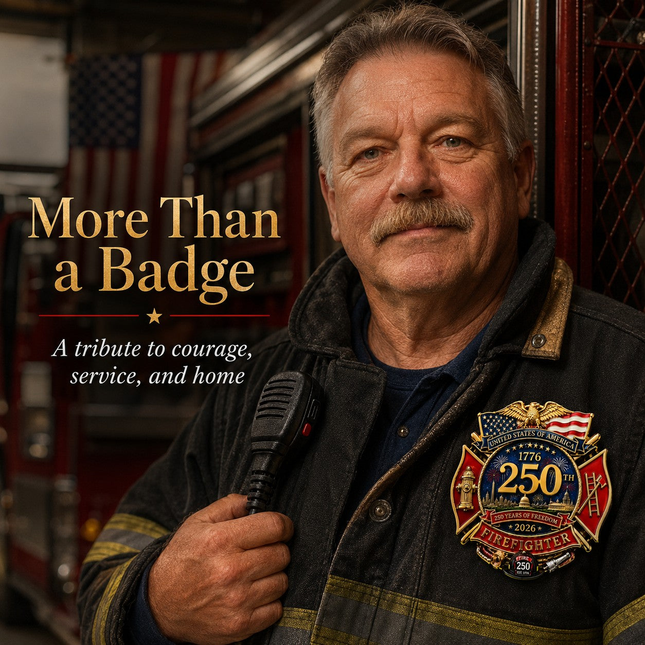 🔥Last Day 49% OFF - 250th Anniversary Firefighter Badge