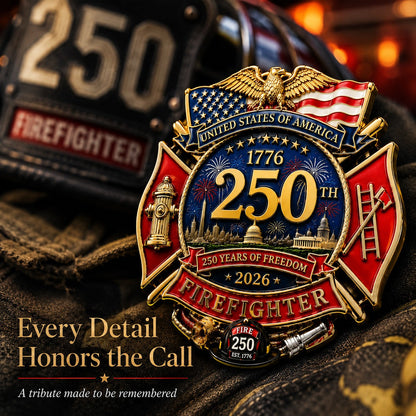 🔥Last Day 49% OFF - 250th Anniversary Firefighter Badge