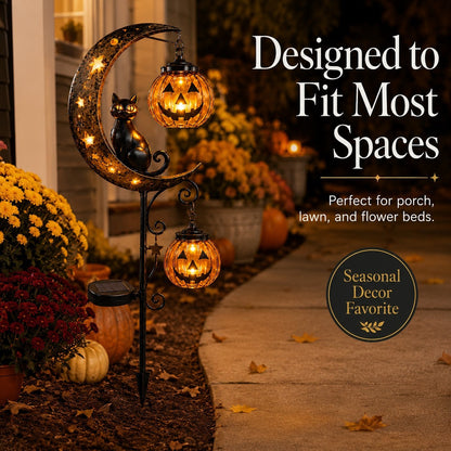 🎃Halloween Early Bird Special Sale 49% OFF-Pumpkin Moon Garden Stake Light