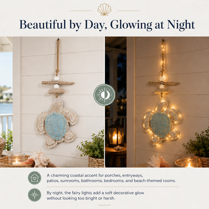 🔥Last Day 49% OFF🔥Glowing Coastal Sea Turtle Wall Art