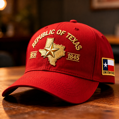 🔥Republic of Texas Embroidered Hat