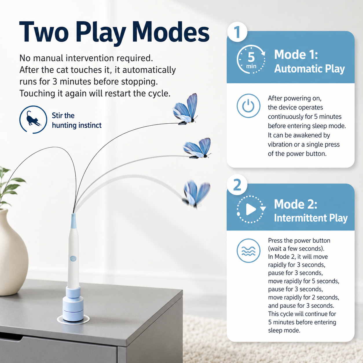 Cotitoc ™Smart Butterfly Cat Toy  🐾