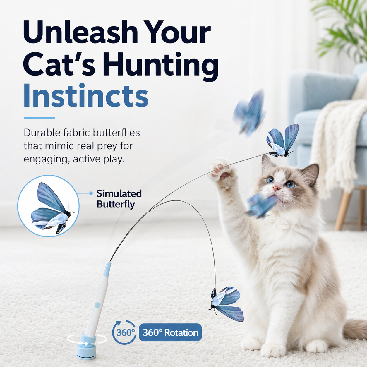 Cotitoc ™Smart Butterfly Cat Toy  🐾