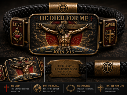 HE DIED FOR ME Faith Bracelet