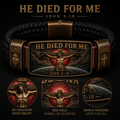 HE DIED FOR ME Faith Bracelet
