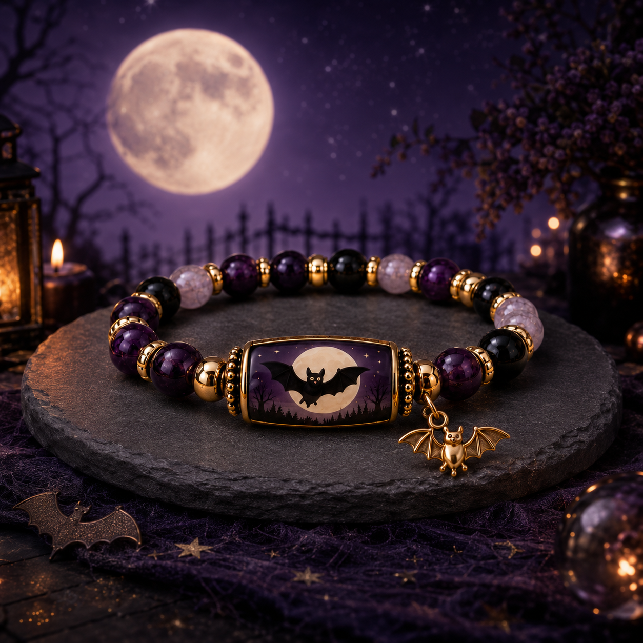Midnight Mischief Crystal Bracelet