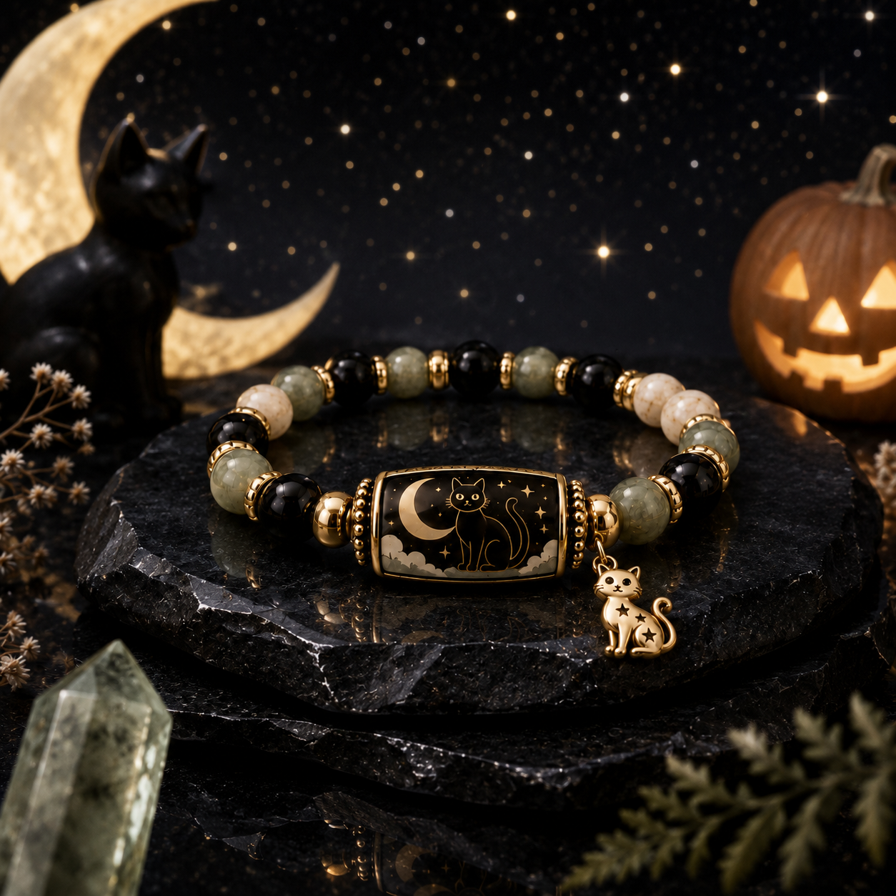 Midnight Mischief Crystal Bracelet