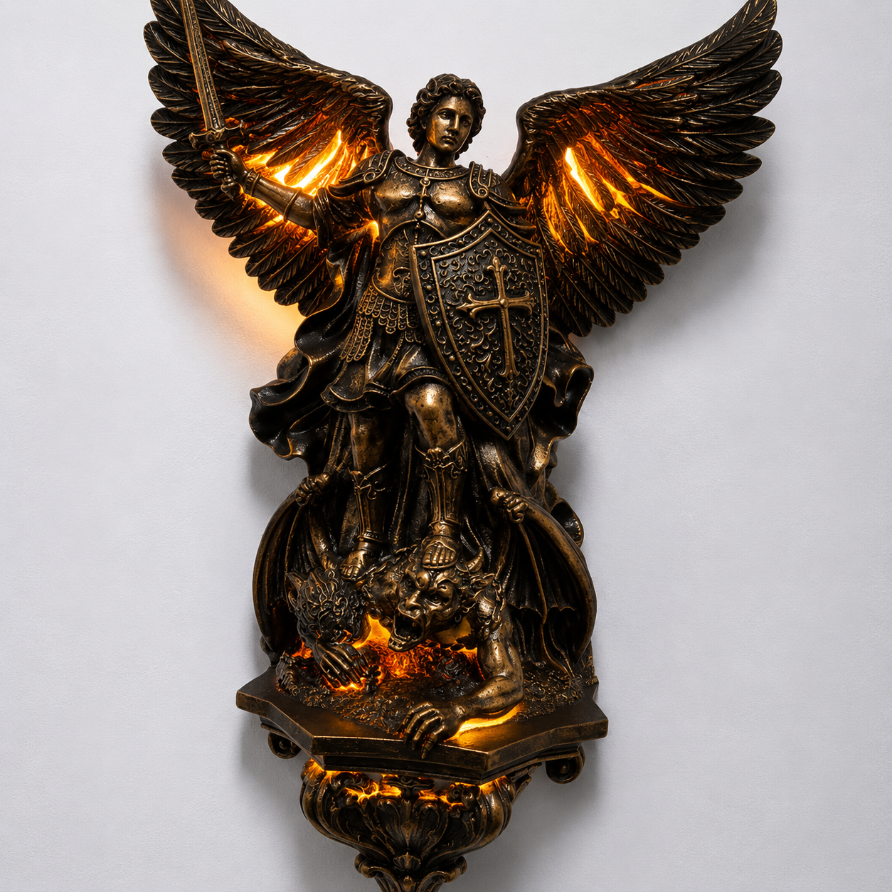 🕊️St. Michael Guardian Angel Wall Light