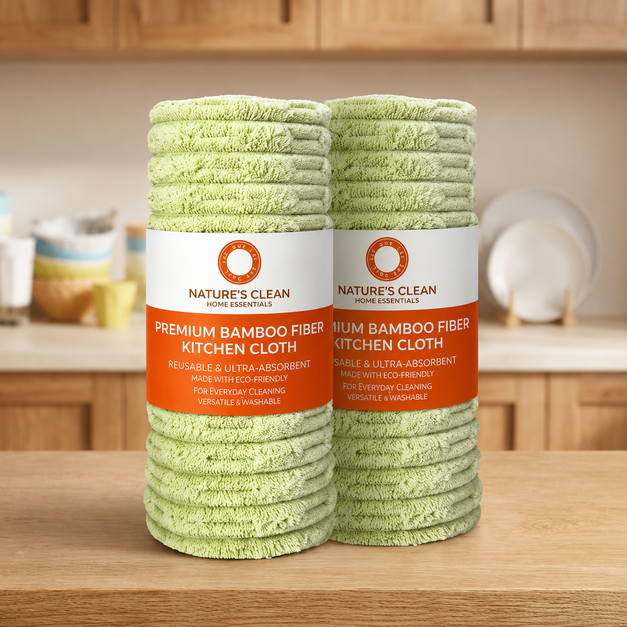 ✨Buy 1 Get 1 Free✨Bamboo microfiber tear-away antibacterial cleaning cloth