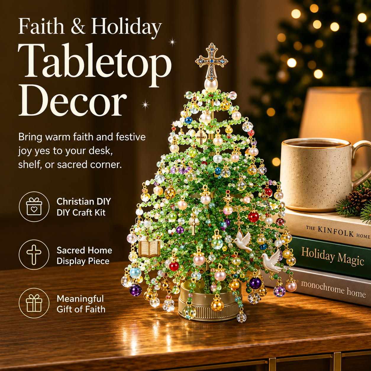 🎄 DIY Beaded Christmas Tree Kit – Create Your Own Sparkling Holiday Decoration - Limited Time 50% OFF