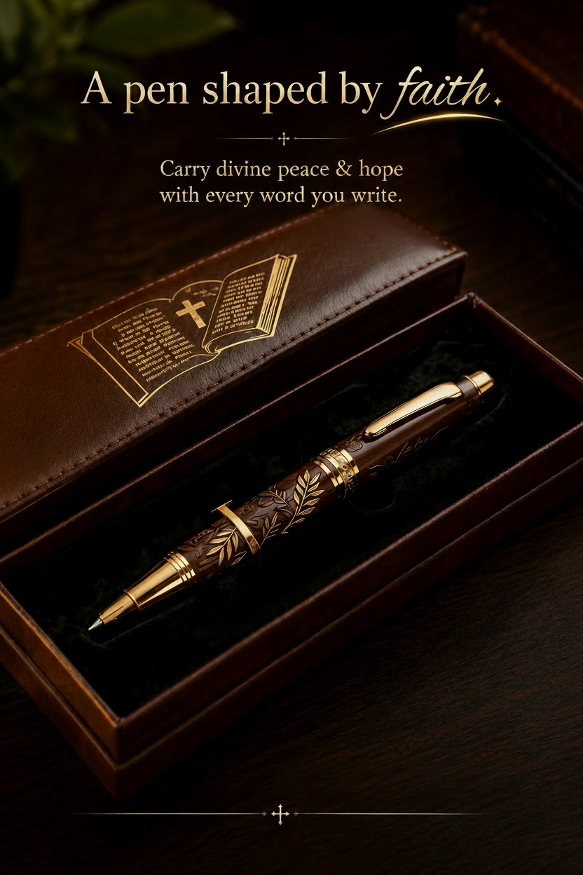 🔥✝️ "God's Blessing" Bible Commemorative Pen🖋️