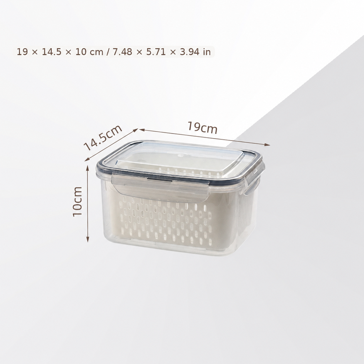🍓 Refrigerator Food Storage Containers – Keep Fruits Fresh