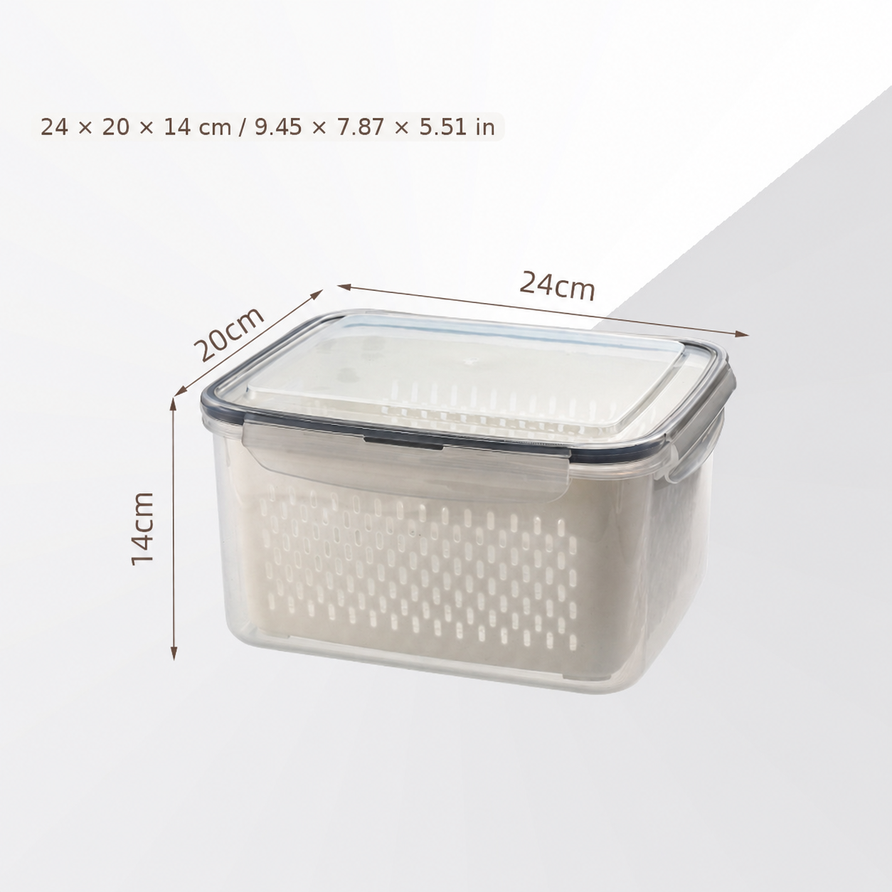 🍓 Refrigerator Food Storage Containers – Keep Fruits Fresh