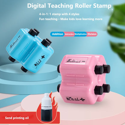 🔥Math Teacher 4-in-1 Math Stamp Roller – Educational Toy & Learning Tools