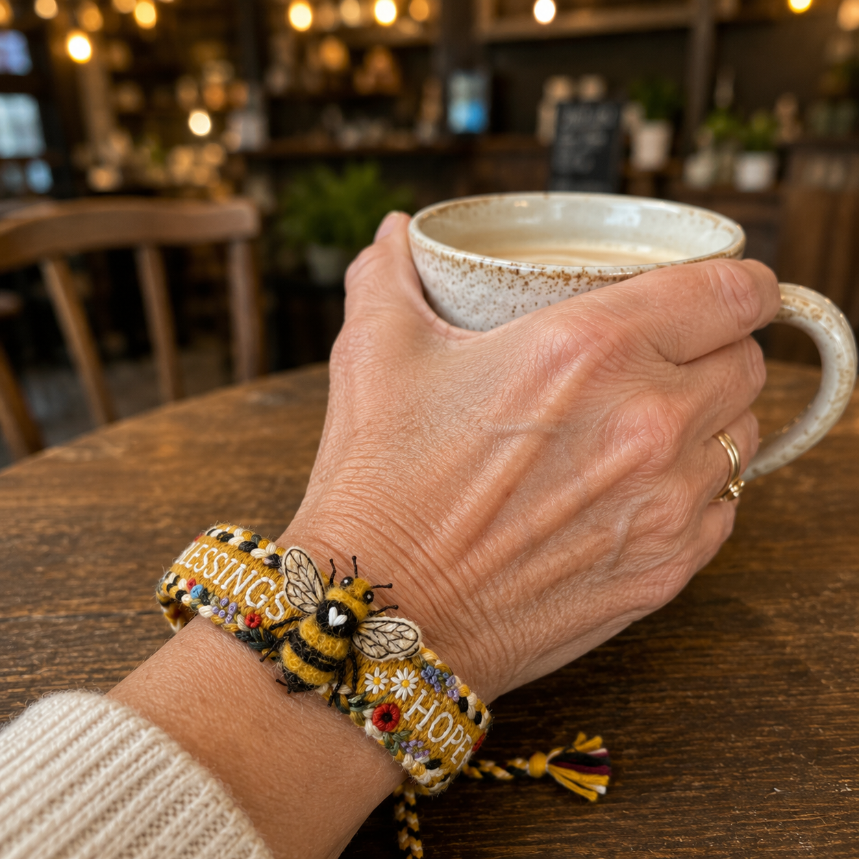 🌼 Blessings & Hope 🐝 2026 Limited Edition Handmade Honey Bee Woven Bracelet