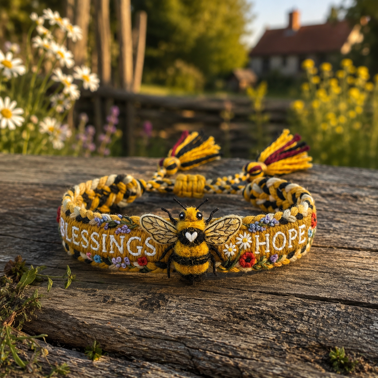 🌼 Blessings & Hope 🐝 2026 Limited Edition Handmade Honey Bee Woven Bracelet