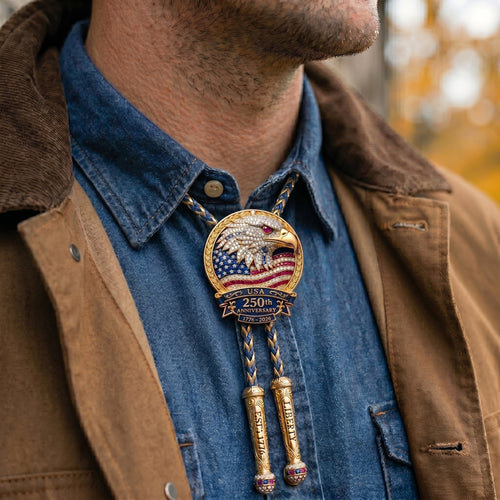 🎁Last Day 49% OFF - 🦅 USA 250th Anniversary Eagle Bolo Tie