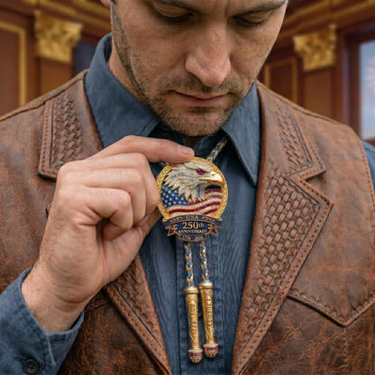 🎁Last Day 49% OFF - 🦅 USA 250th Anniversary Eagle Bolo Tie