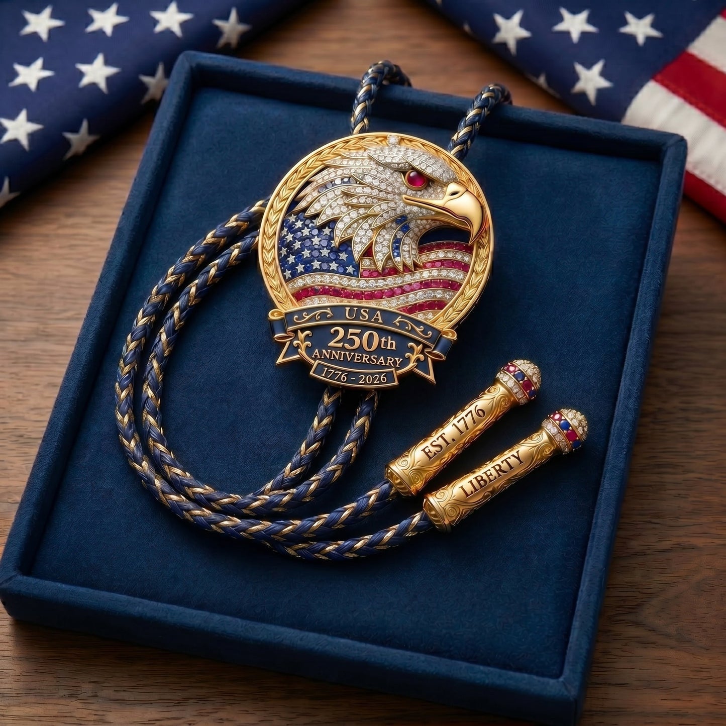 🎁Last Day 49% OFF - 🦅 USA 250th Anniversary Eagle Bolo Tie