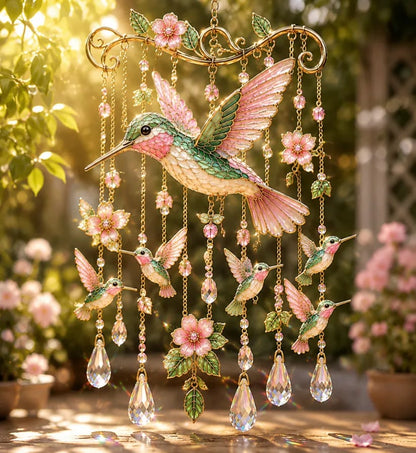 🐦🎐Last Day 49% OFF - 🐦🎐Graceful Hummingbird Wind Chime！