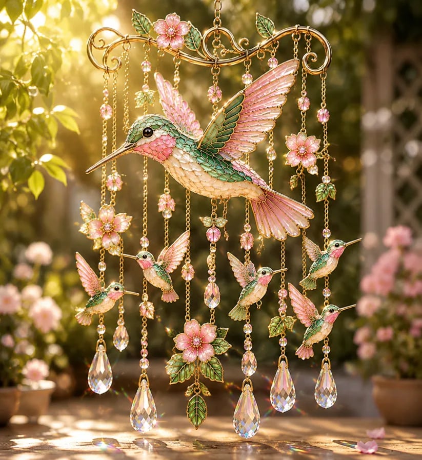 🐦🎐Last Day 49% OFF - 🐦🎐Graceful Hummingbird Wind Chime