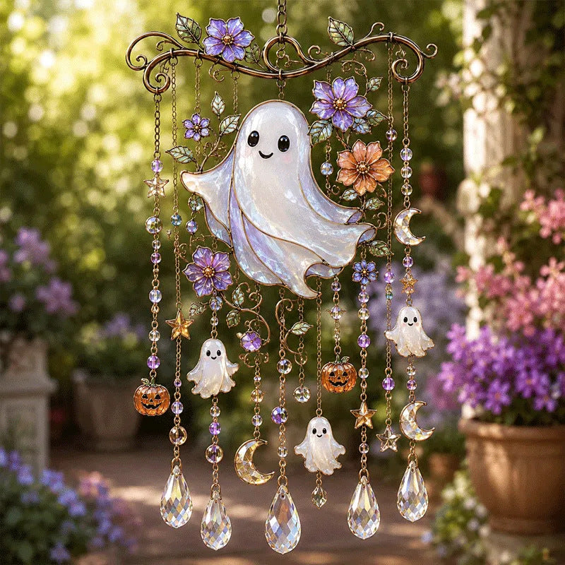 Halloween-Themed Crystal Wind Chime