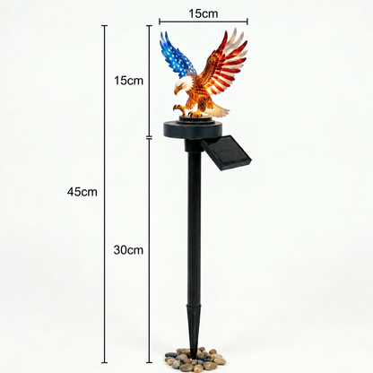 Solar Eagle Garden Light - America 250 Patriotic Yard Stake