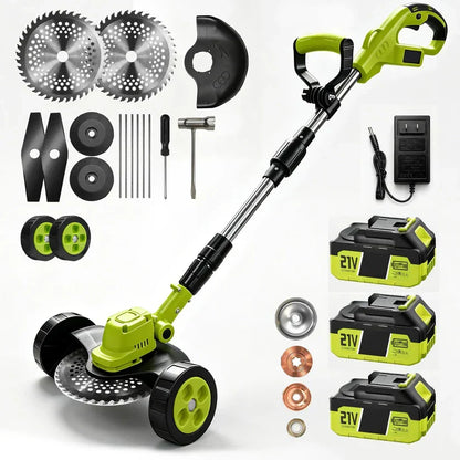 🛠️ LIMITED-TIME 59% OFF! ✨3-in-1 Cordless Lawn Mower with 2×21V Batteries
