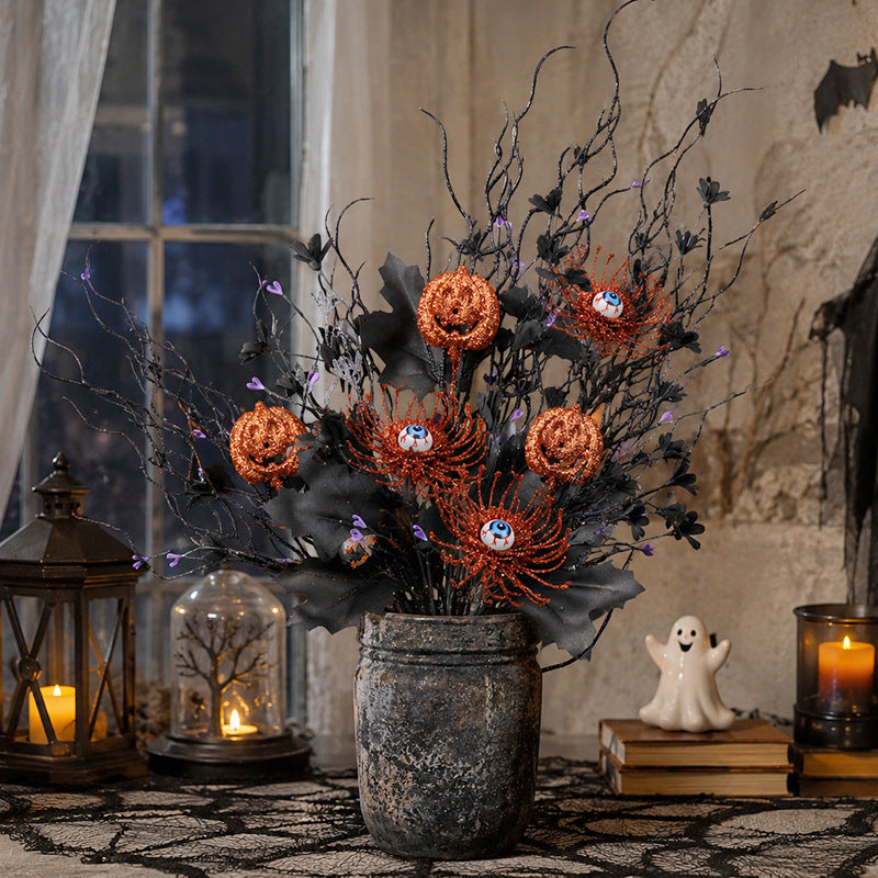 🖤 Dark Gothic Halloween Stems – Instant Spooky Elegance for Any Vase or Mantel