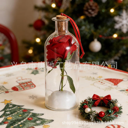 🎄 HOT SALE 50% OFF🔥Voice Recording Christmas Tree Glass Bottle Holiday Keepsake Centerpiece🔥