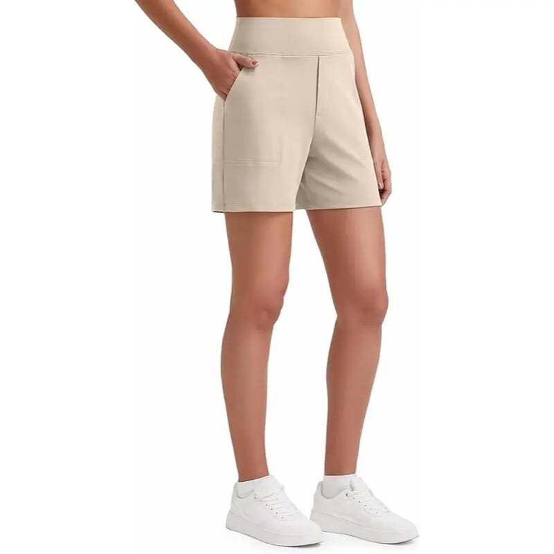 Women's High-Waisted Athletic Bermuda Shorts with Pockets – Running, Yoga, Summer Casual Activewear(Buy 2 Free Shipping)