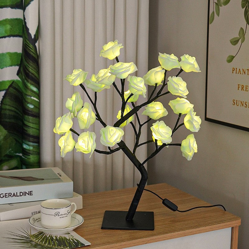 🌹 A Light That Makes Everything Feel Softer – USB Rose Lamp with Bendable Branches