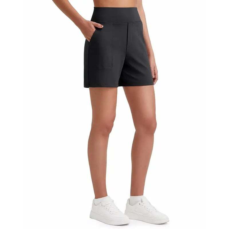 Women's High-Waisted Athletic Bermuda Shorts with Pockets – Running, Yoga, Summer Casual Activewear(Buy 2 Free Shipping)