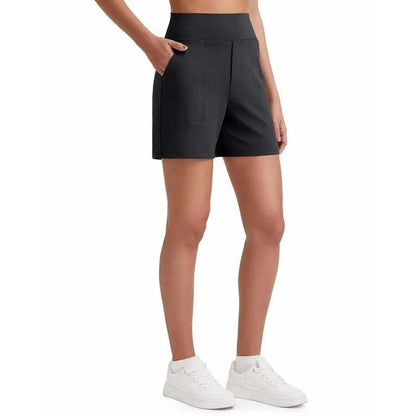Women's High-Waisted Athletic Bermuda Shorts with Pockets – Running, Yoga, Summer Casual Activewear(Buy 2 Free Shipping)