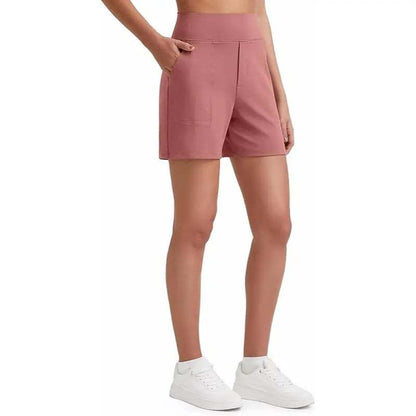 Women's High-Waisted Athletic Bermuda Shorts with Pockets – Running, Yoga, Summer Casual Activewear(Buy 2 Free Shipping)