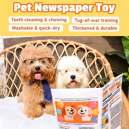 🎉 Crinkle Newspaper Dog Toy – Chewy Fun to Keep Pups Happy & Calm
