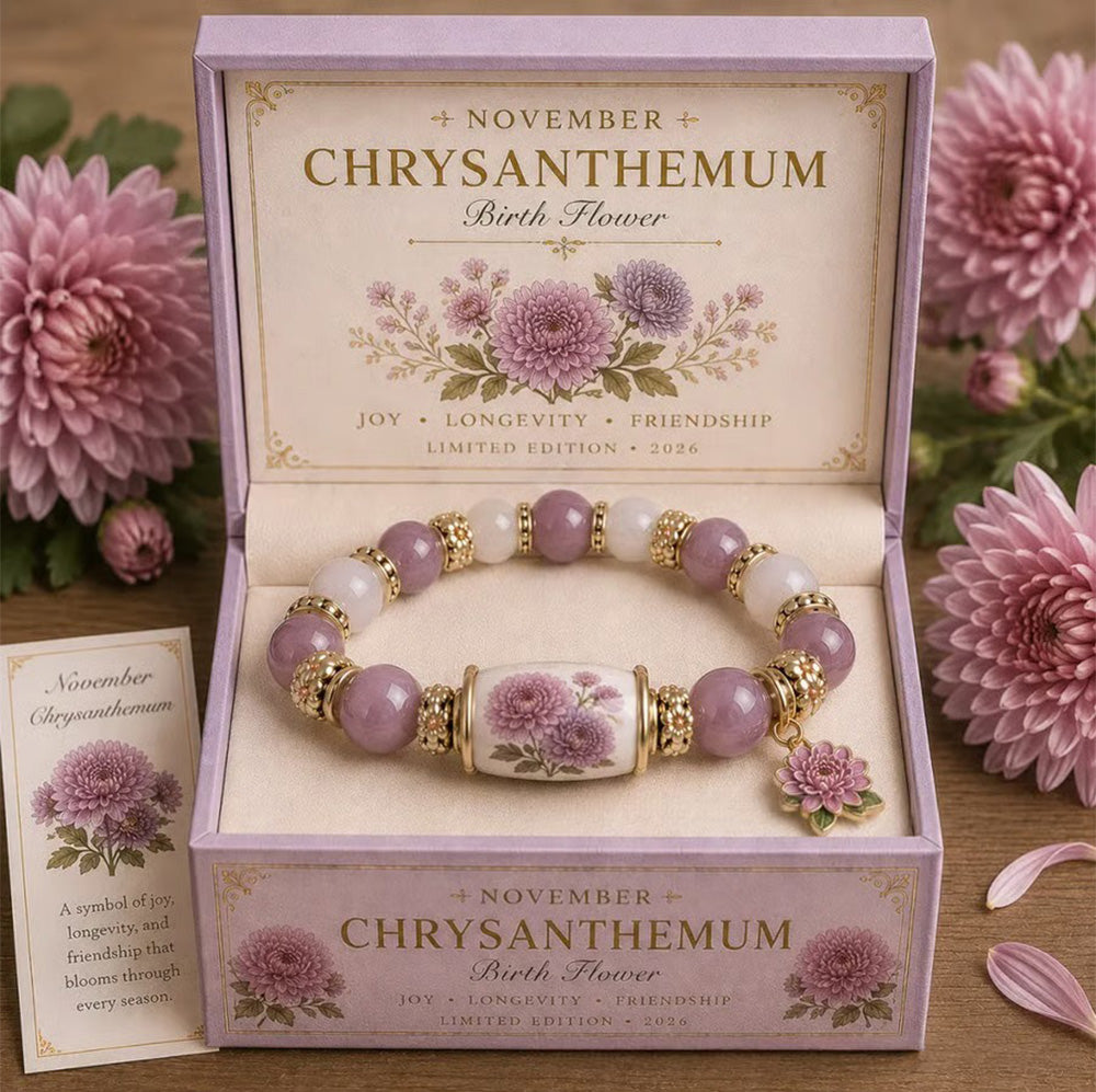 🌸 Birth Flower Blessing Bracelet | 2026 Limited Edition Only 8 Left