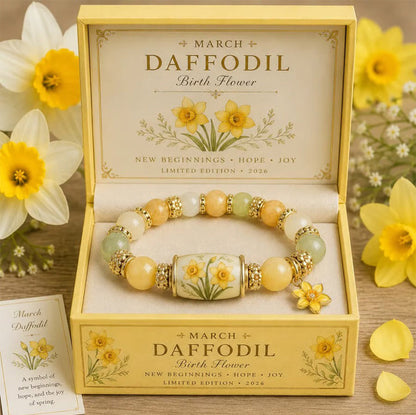 🌸 Birth Flower Blessing Bracelet | 2026 Limited Edition Only 8 Left