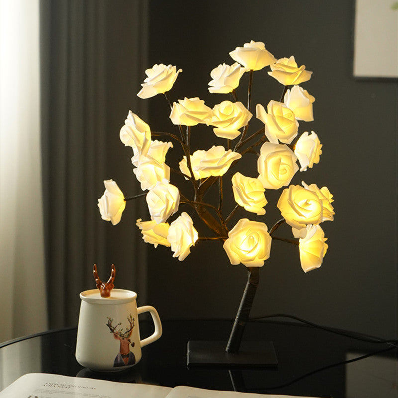 🌹 A Light That Makes Everything Feel Softer – USB Rose Lamp with Bendable Branches