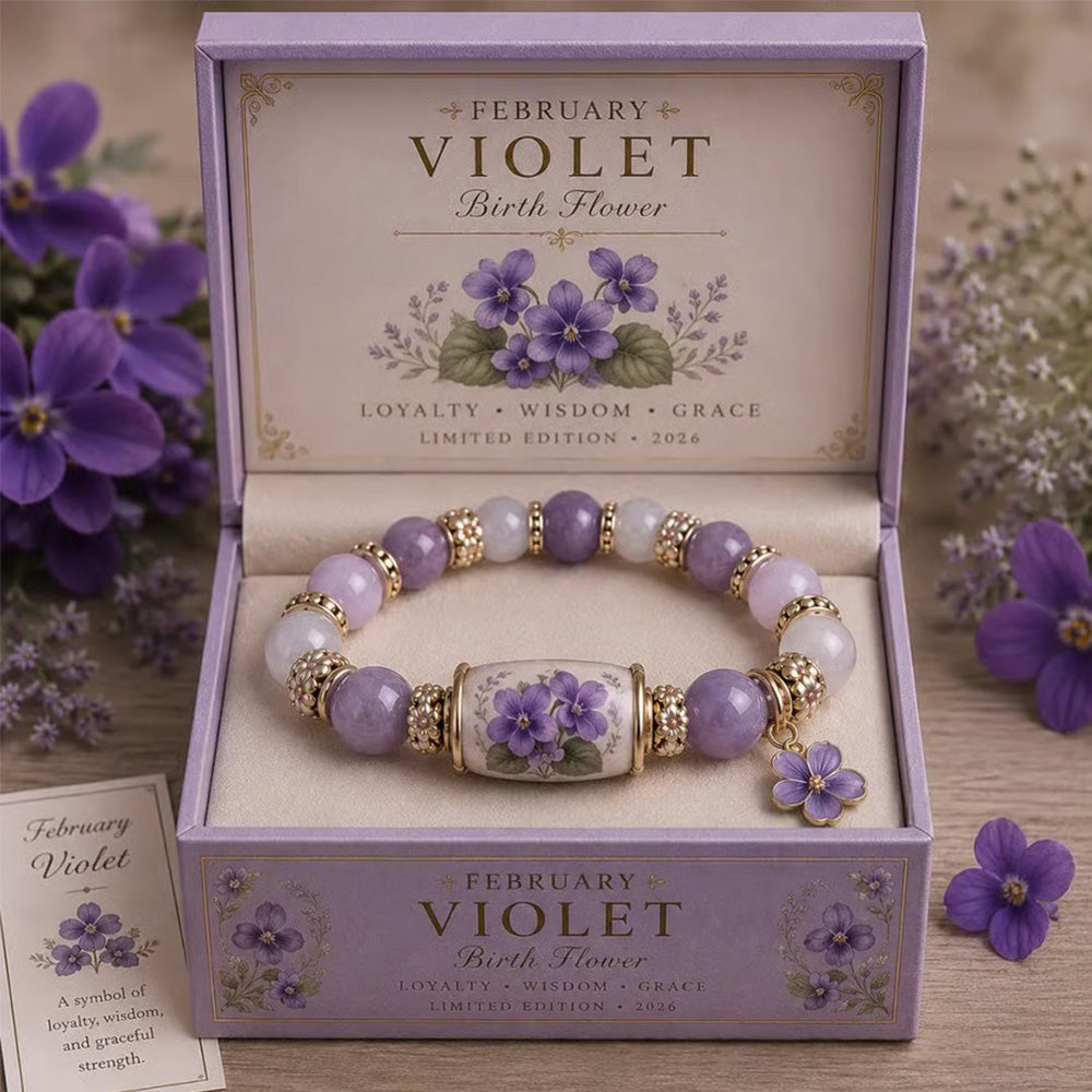 🌸 Birth Flower Blessing Bracelet | 2026 Limited Edition Only 8 Left