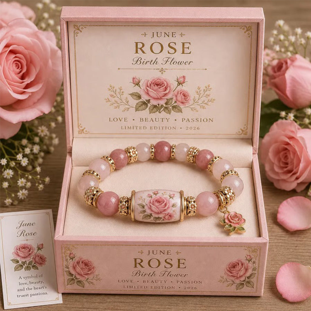 🌸 Birth Flower Blessing Bracelet | 2026 Limited Edition Only 8 Left