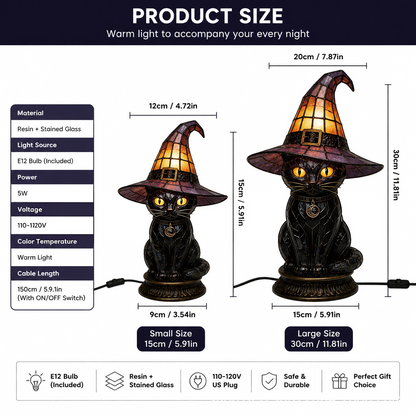 🎁Last Day 50% OFF -🔥💝Magical Black Cat Witch Lamp