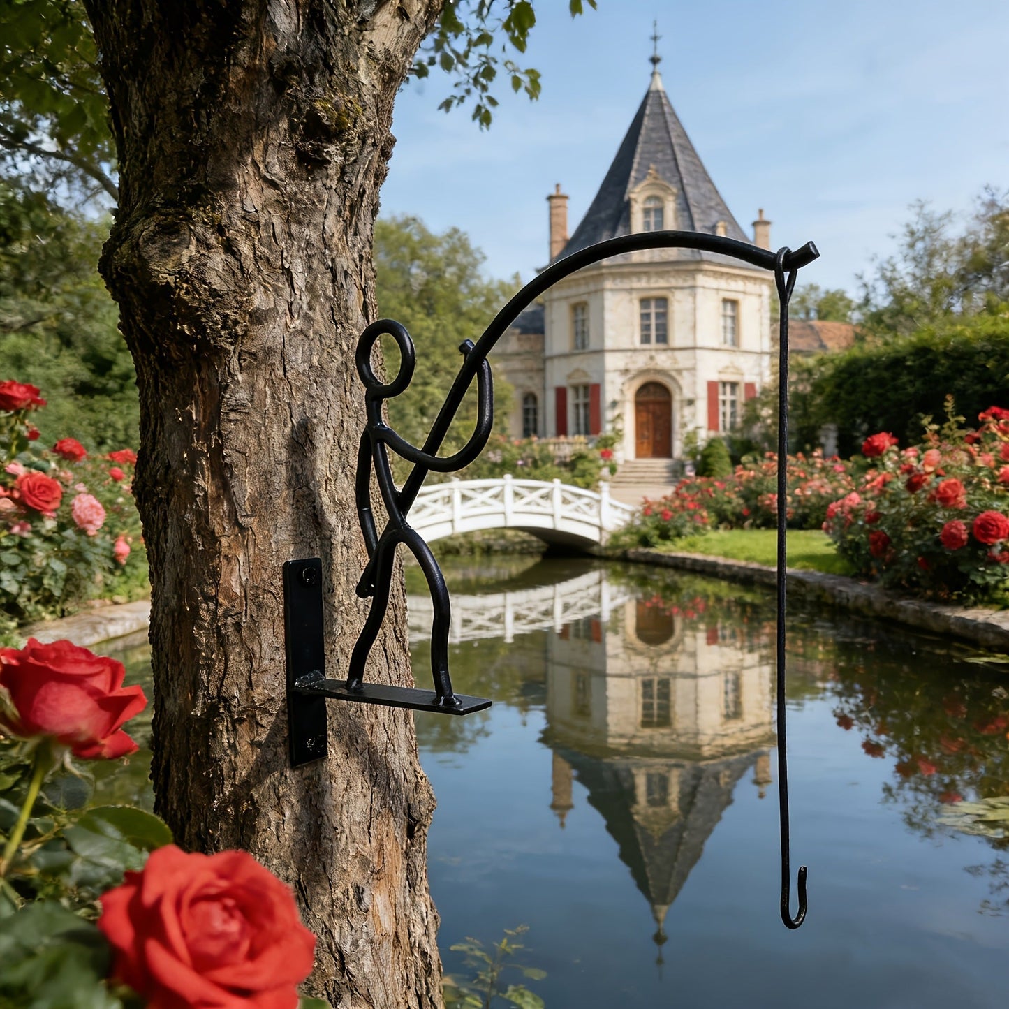 🎣 Creative Iron Wall Bracket - Transform Your Walls into Living Art