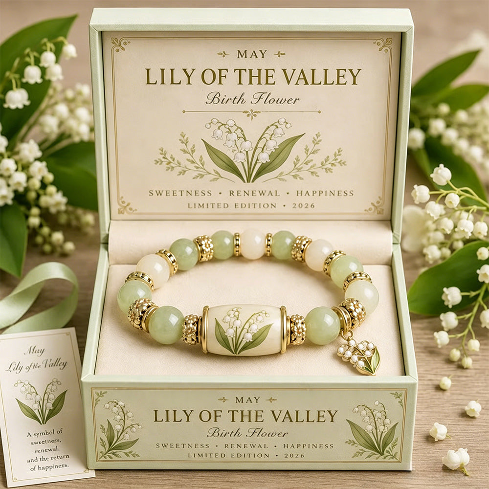 🌸 Birth Flower Blessing Bracelet | 2026 Limited Edition Only 8 Left