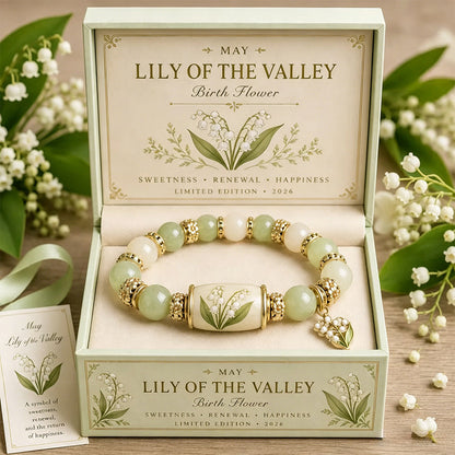 🌸 Birth Flower Blessing Bracelet | 2026 Limited Edition Only 8 Left