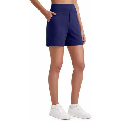 Women's High-Waisted Athletic Bermuda Shorts with Pockets – Running, Yoga, Summer Casual Activewear(Buy 2 Free Shipping)