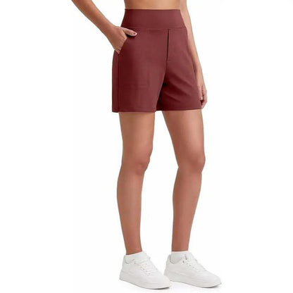 Women's High-Waisted Athletic Bermuda Shorts with Pockets – Running, Yoga, Summer Casual Activewear(Buy 2 Free Shipping)